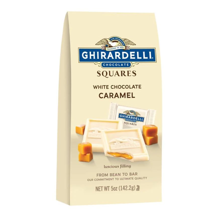 Ghirardelli Chocolate Squares White Chocolate Caramel 5 oz.