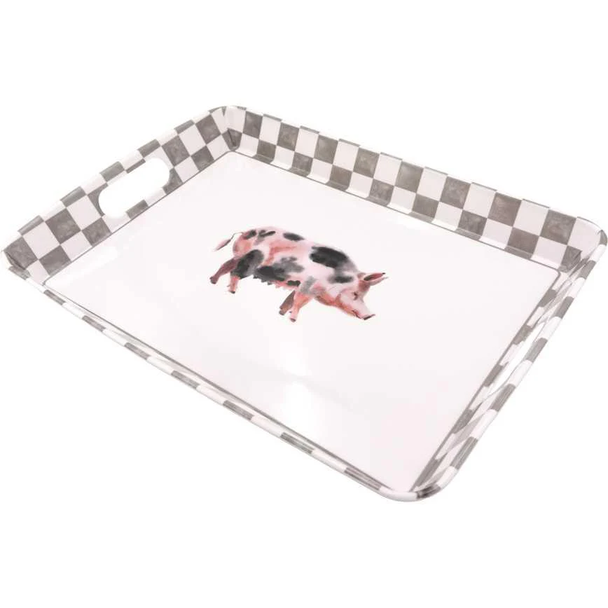 Rectangular Farm Serving Tray 18.5"